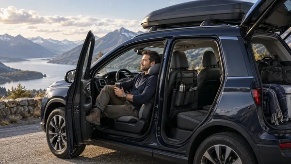 Long-Distance Travel automotive accessories in use