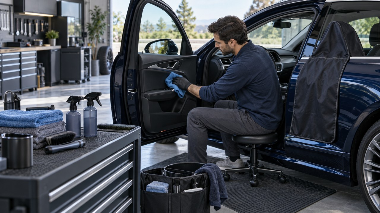 Seasonal Refresh automotive accessories in use