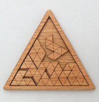 3002 Wooden Triangles Geometric Puzzle